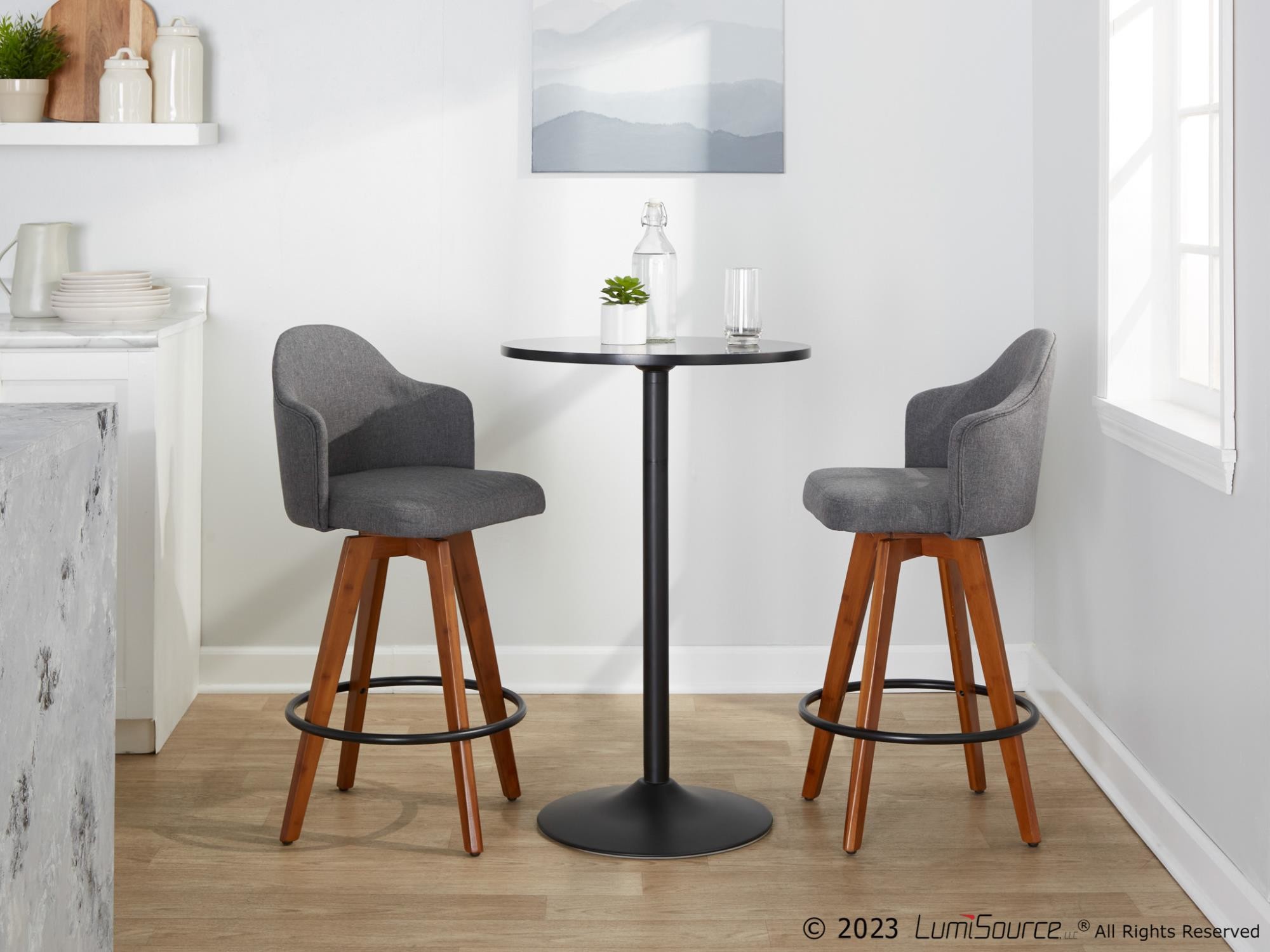 Ahoy 26" Fixed-height Counter Stool - Set Of 3